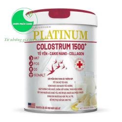 Sữa PLATINUM COLOSTRUM 1500MG + Tổ Yến + Canxi nano + Collagen (Lon 900gr)