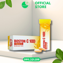 BOSTON C1000 (Bổ sung Vitamin C, giảm mệt mỏi) - Tuýp/10viên - Boston