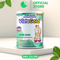 SỮA VISTAGOLD CANXI NANO (Từ 18 Tuổi Trở Lên) - Bổ Sung Canxi, Giúp Ngừa Loãng Xương (Lon/900g)