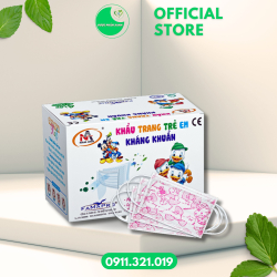 KHẨU TRANG Y TẾ 4 LỚP TRẺ EM - Hộp/50cái - Nam Anh Famapro