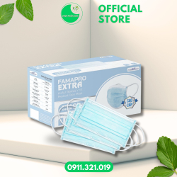 KHẨU TRANG EXTRA SIÊU MỀM MỊN - Hộp/50cái - Nam Anh Famapro