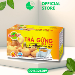 GỪNG HÒA TAN (LỚN) - Hộp/20gói - Hùng Phát