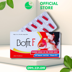 BOFIT (Viên uống bổ sung sắt, phòng ngừa và điều trị thiếu máu) - Hộp/30viên - Dược Hậu Giang