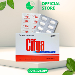 CIFGA 500MG (Thuốc trị nhiễm khuẩn) - Hộp/20viên - Dược Hậu Giang