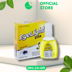 EYELIGHT VITA (Dung dịch nhỏ mắt cung cấp vitamin, dưỡng ẩm cho mắt) - Lọ/10ml - Dược Hậu Giang